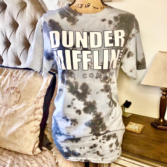 dunder mifflin tie dye sweatshirt